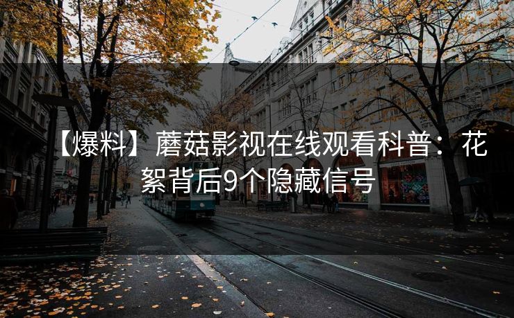 【爆料】蘑菇影视在线观看科普：花絮背后9个隐藏信号